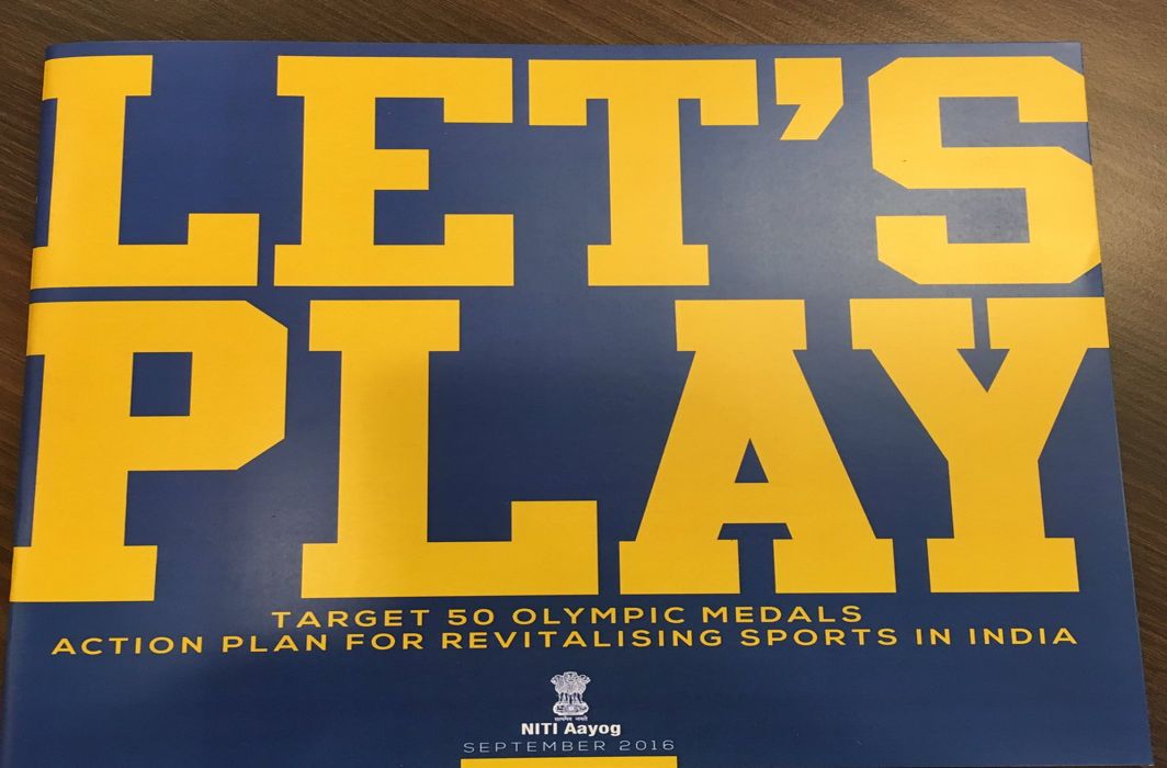 A Sports Plan for India: conceived and directed by bureaucrats