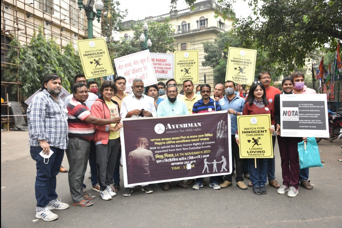 Ayushman Initiative for Child Rights organises ‘Walkathon 2021’ to reiterate the concept of Shared Parenting for every child
