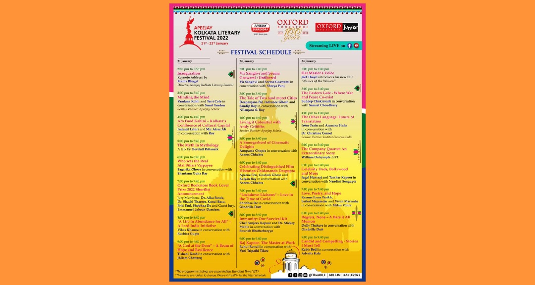 13th Apeejay Kolkata Literary Festival commences virtually on 21st January