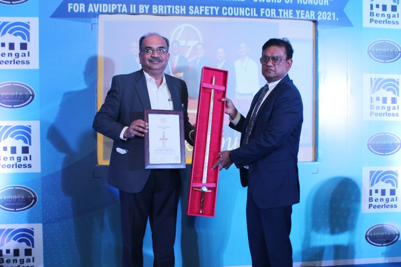 L&T Achieving International Award “SWORD OF HONOUR” for AVIDIPTA II, dream project of Bengal Peerless Housing Development Company Ltd.