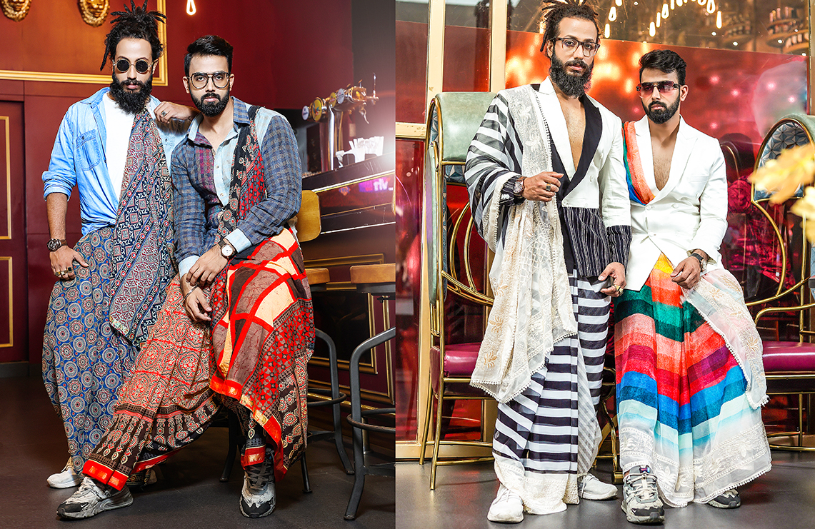 UMMAIRA smashes stereotypes with its suave male models elevating sarees to a gender-neutral status