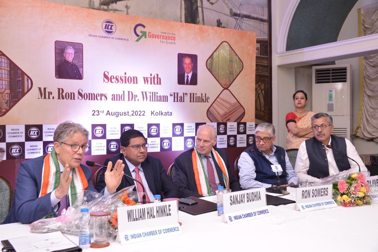 Indian Chamber of Commerce organises an interactive session with US businessmen Ron Somers and William Hall Hinkle