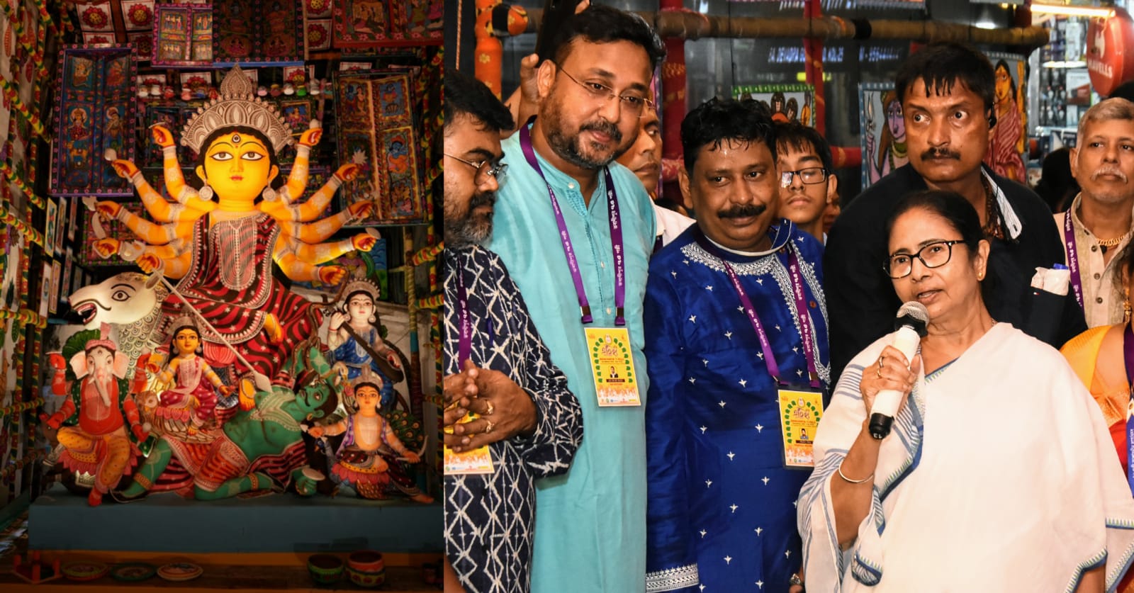 Mamata Banerjee inaugurates​ Bhowanipur 75 Palli with its theme ‘Aitijhya Beche Thakuk’ –​ ‘Let the Heritage Live’ to uplift the morale of the rich culture of West Bengal for Durga Puja