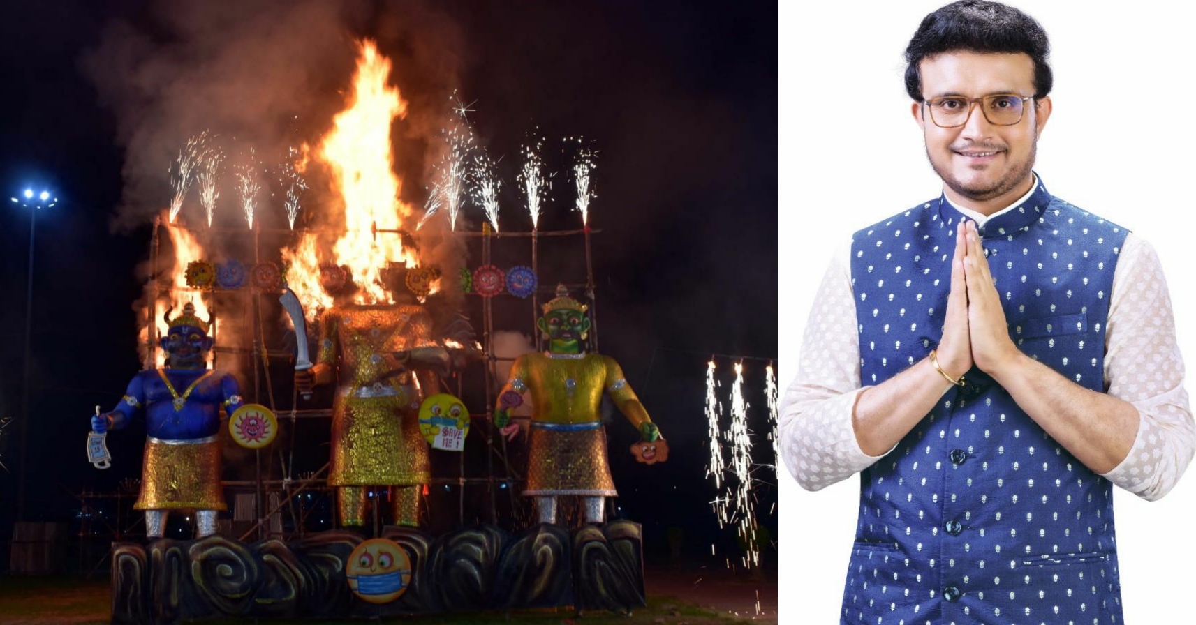 Saurav Ganguly to burn 50-feet-tall Ravana effigy on Dussehra
