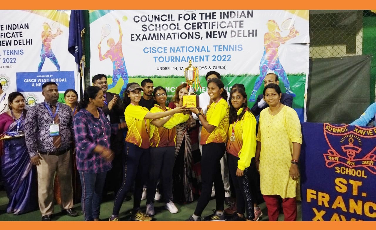 Closing ceremony of CISCE National Sports & Games Tennis Tournament 2022 under  the aegis of the Council for the Indian School Certificate Examinations (CISCE