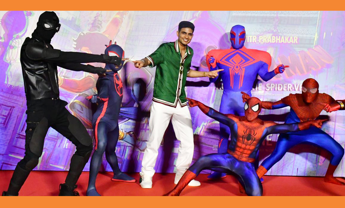 🏏 Shubman Gill launches the trailer for 🎬Spider-Man: Across the Spider-Verse introducing the first Indian Spider-Man, Pavitr Prabhakar