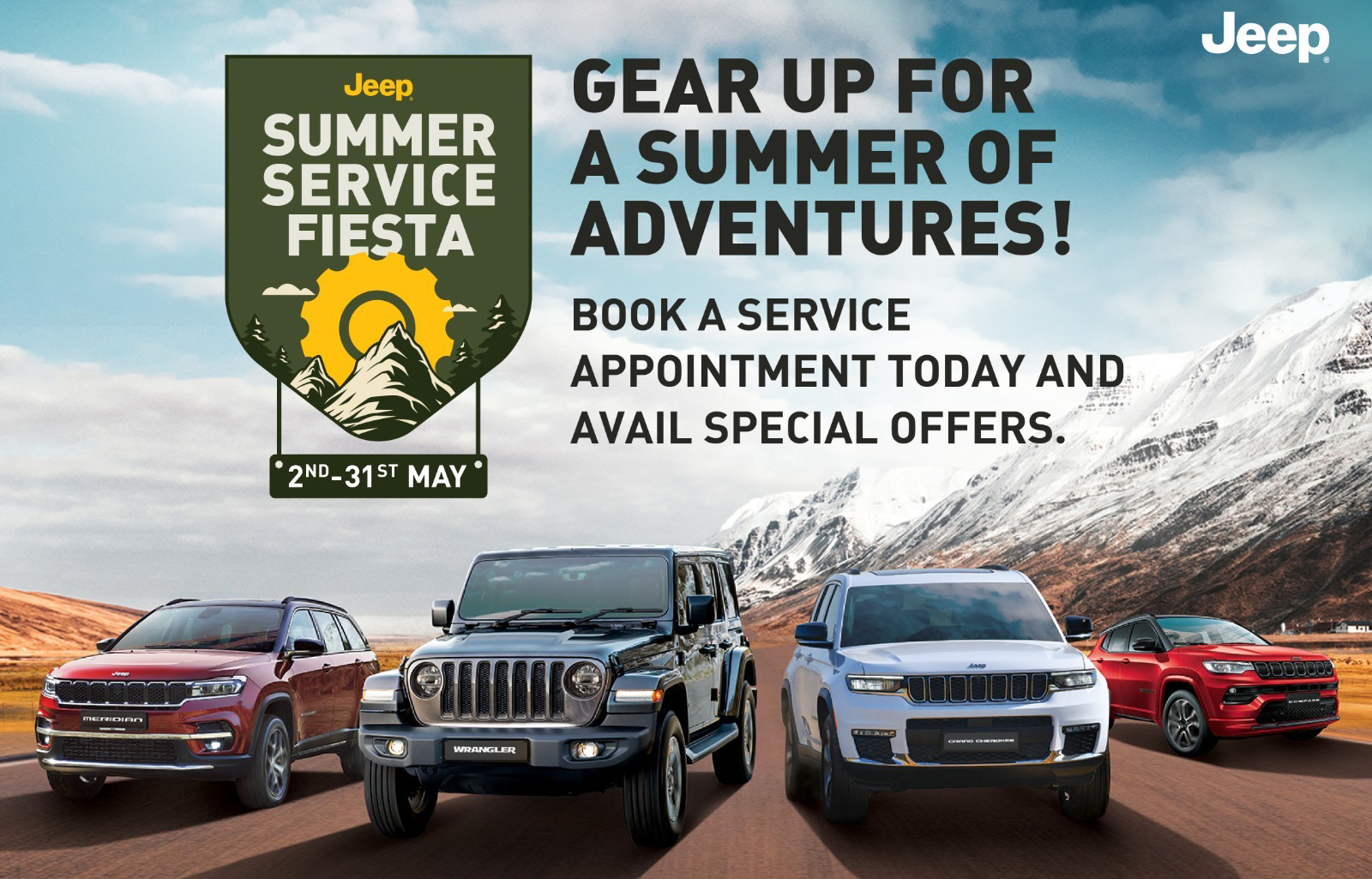 Jeep India launches exciting offers and discounts for customers at the Jeep Summer Service Fiesta